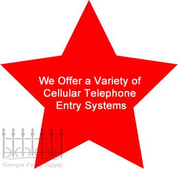 We Offer a Variety of Cellular Telephone Entry Systems